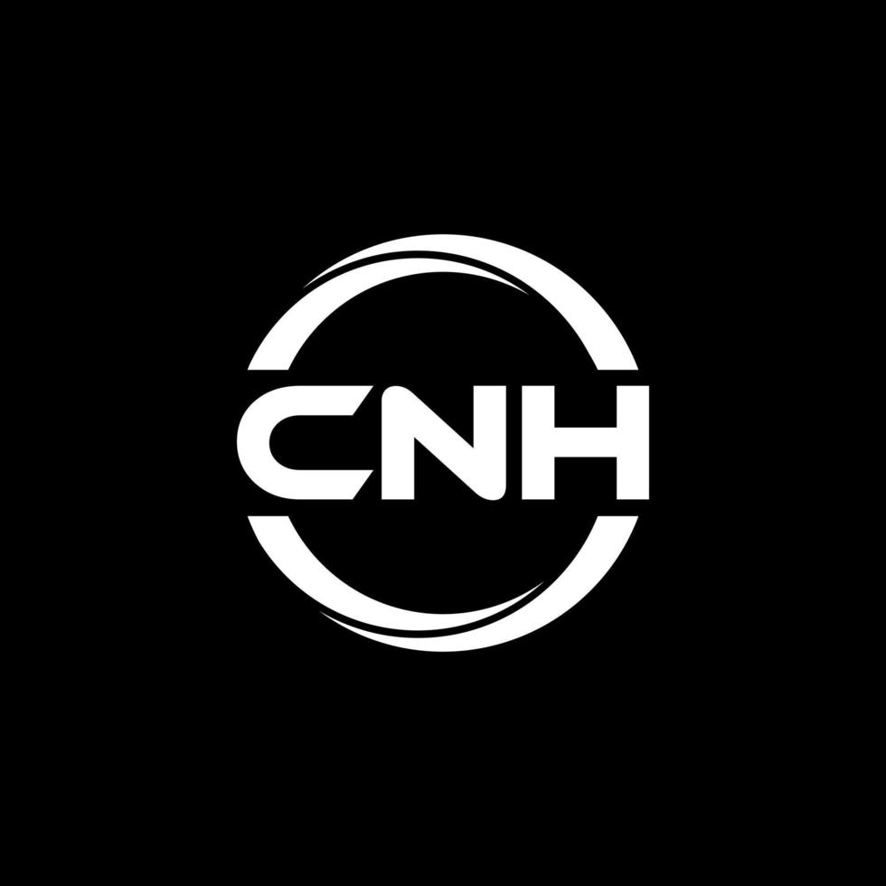 diseño del logotipo de la letra cnh en la ilustración. logotipo vectorial, diseños de caligrafía para logotipo, afiche, invitación, etc. vector