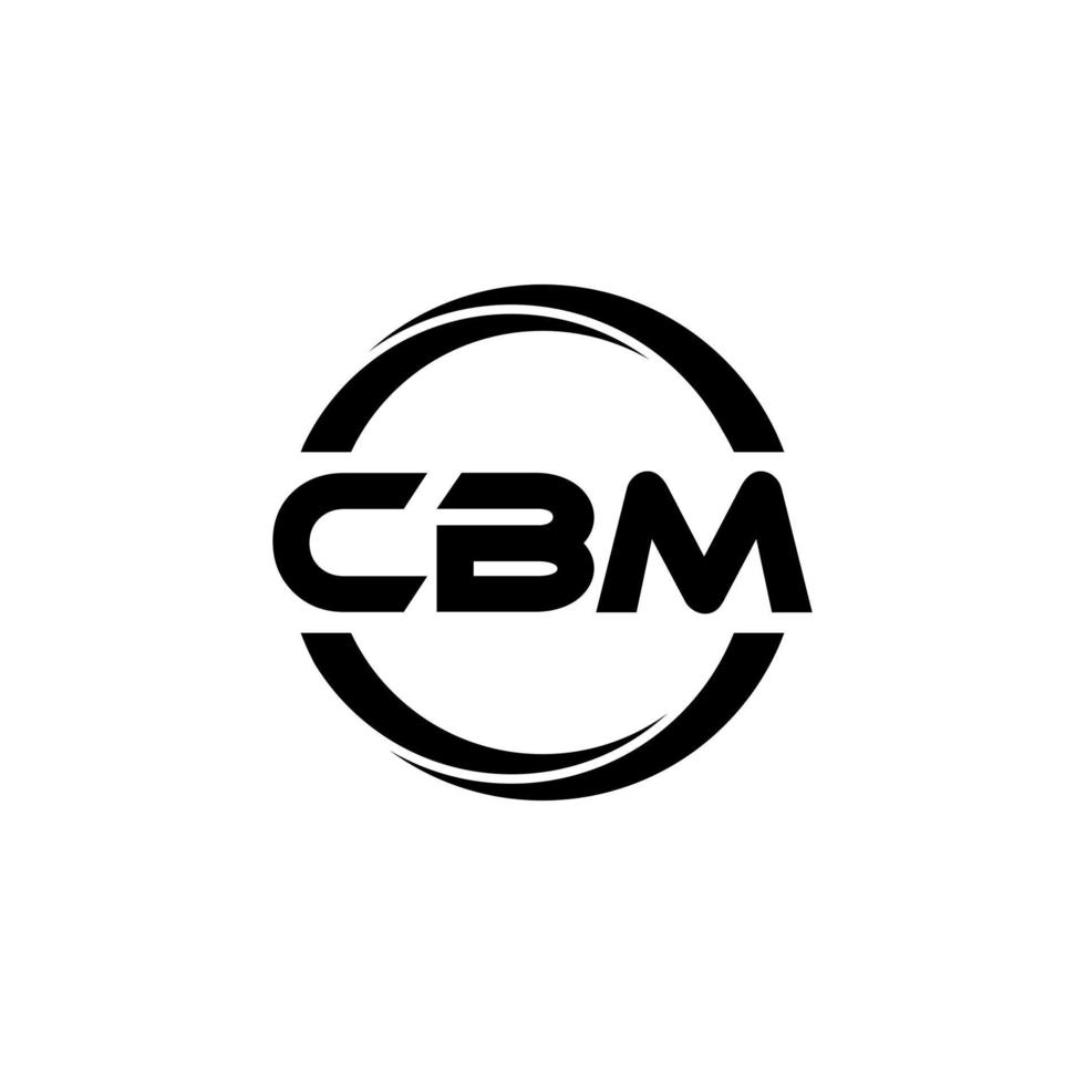 diseño de logotipo de letra cbm en ilustración. logotipo vectorial, diseños de caligrafía para logotipo, afiche, invitación, etc. vector