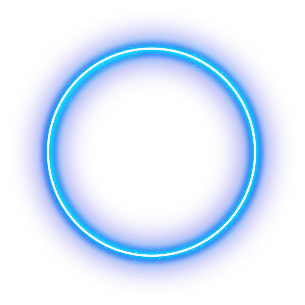 Glowing circle frame png