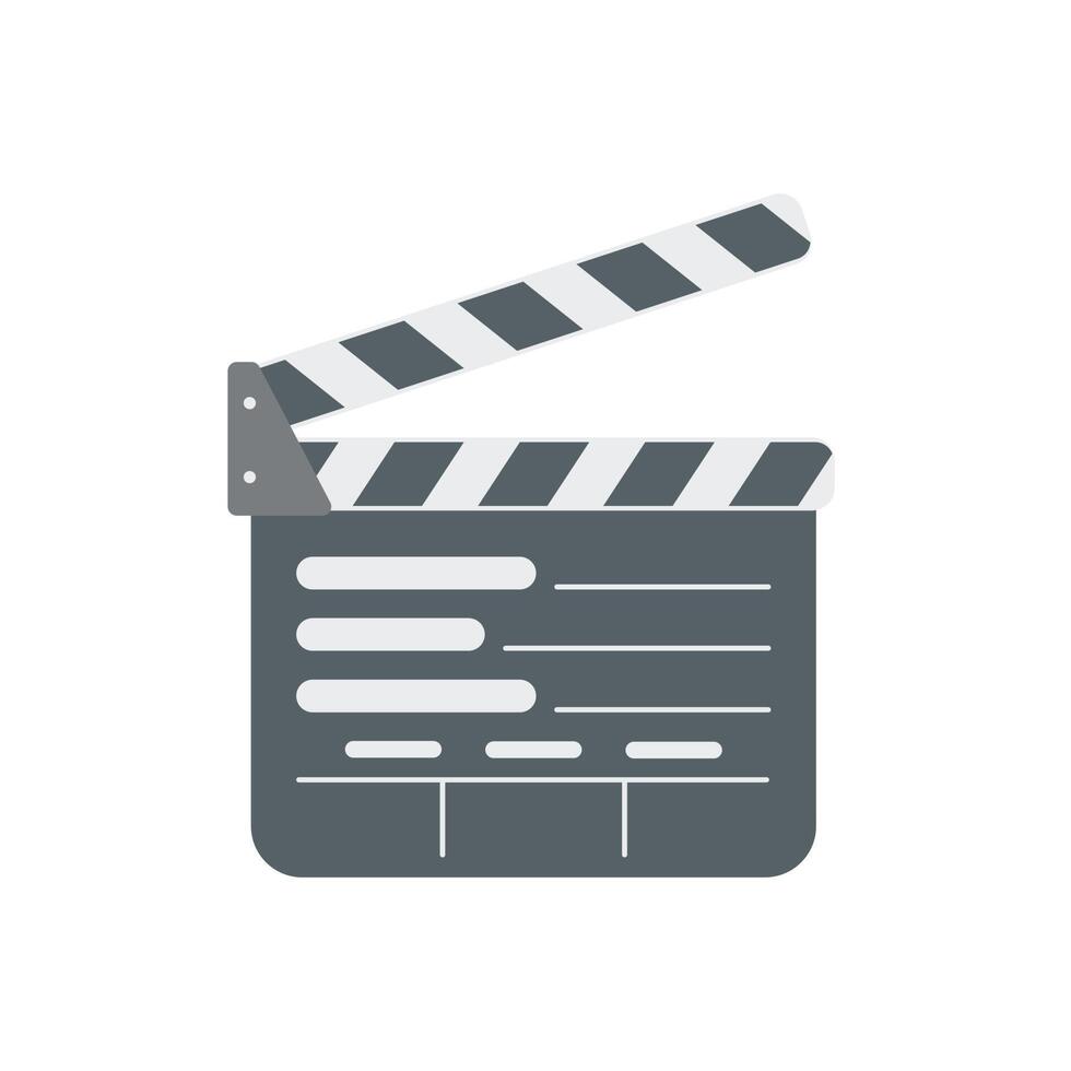 film director clapperboard isolated icon illustration design vector
