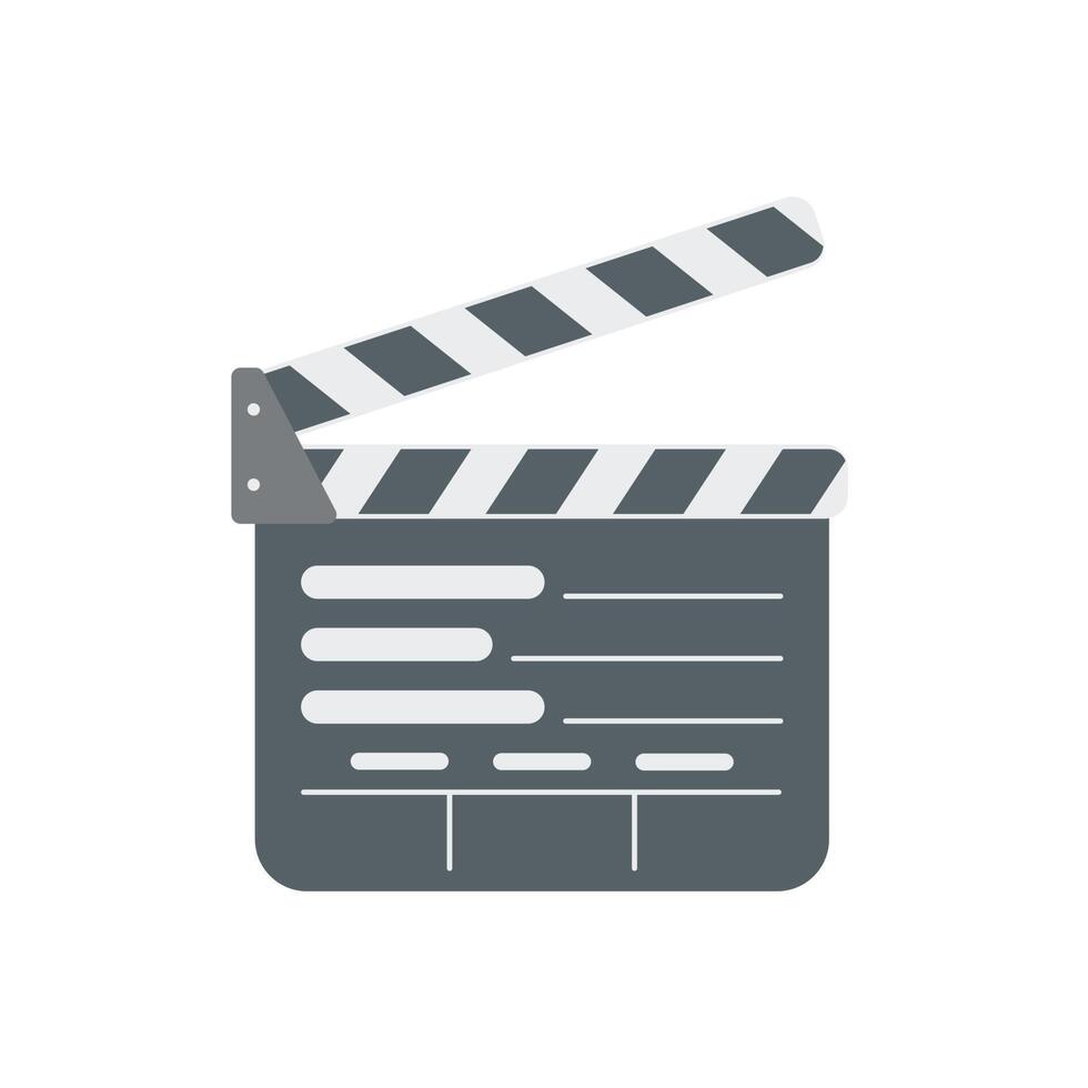 film director clapperboard isolated icon vector illustration design