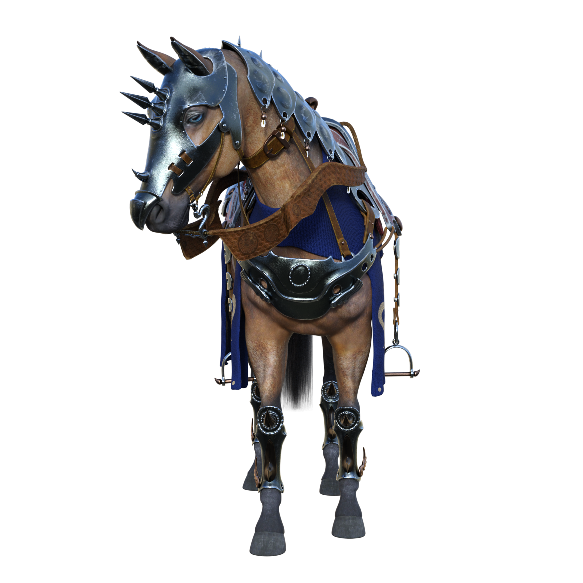 Knight horse isolated 3d render 19045262 PNG