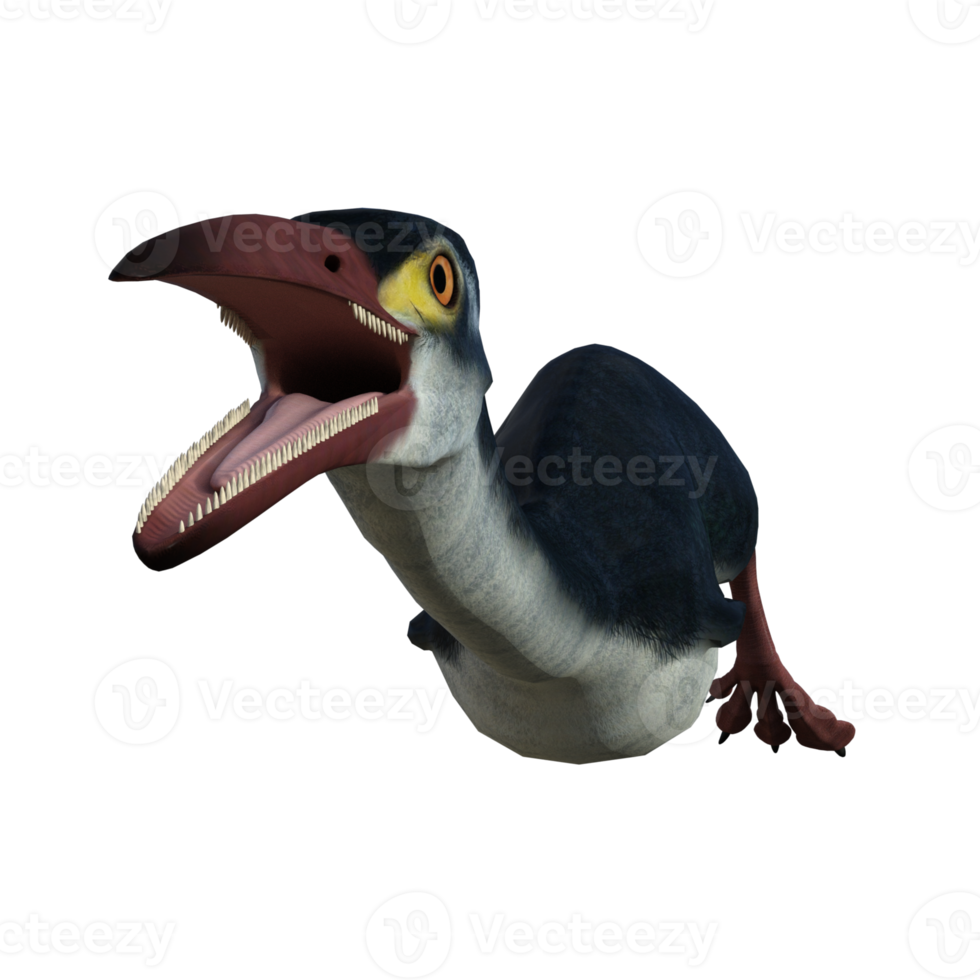 Hesperornis prehistoric bird isolated png