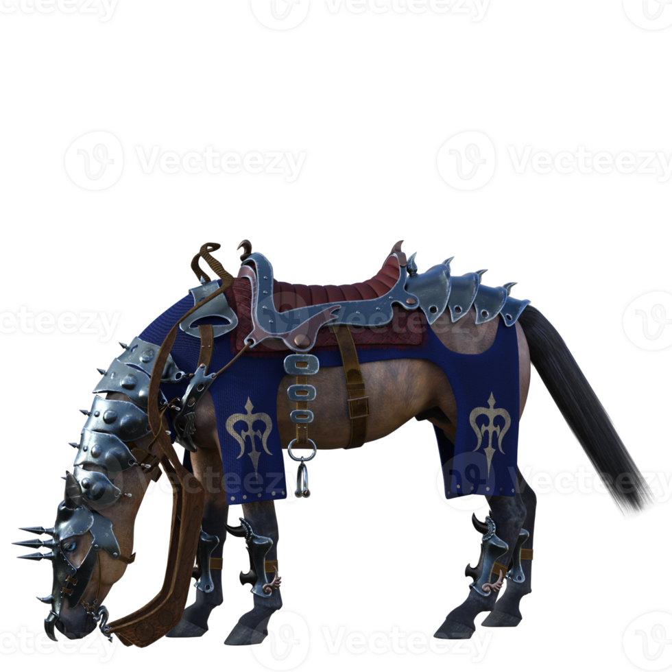 Knight horse isolated 3d render 19045276 PNG