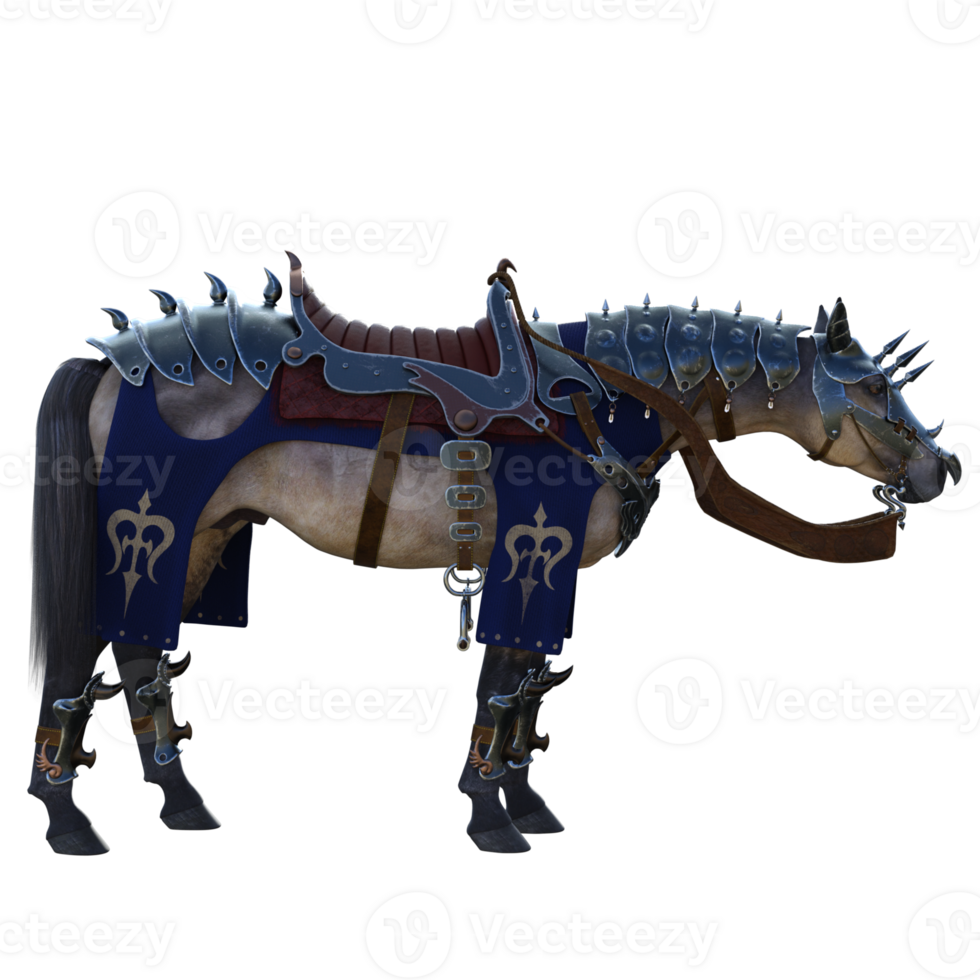 Knight horse isolated 3d render 19045280 PNG