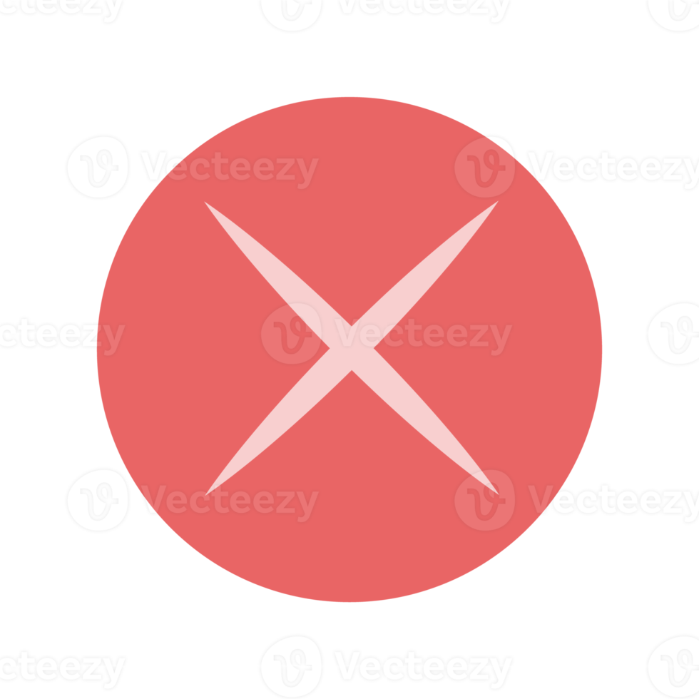Cross Icon. Cancel icon. Check mark icon. Check list button icon