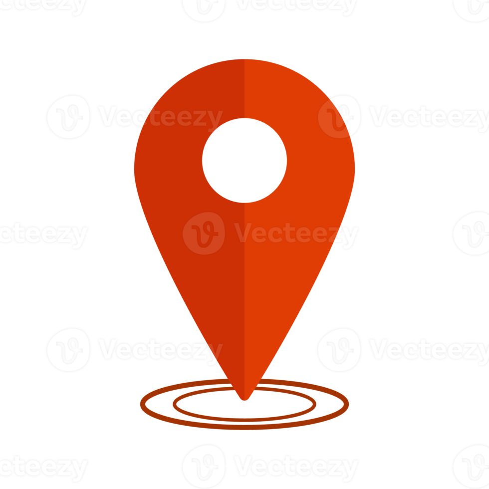 Kartenstift. Lageplan-Symbol. GPS-Markierungssymbol. Navigationssymbol. png