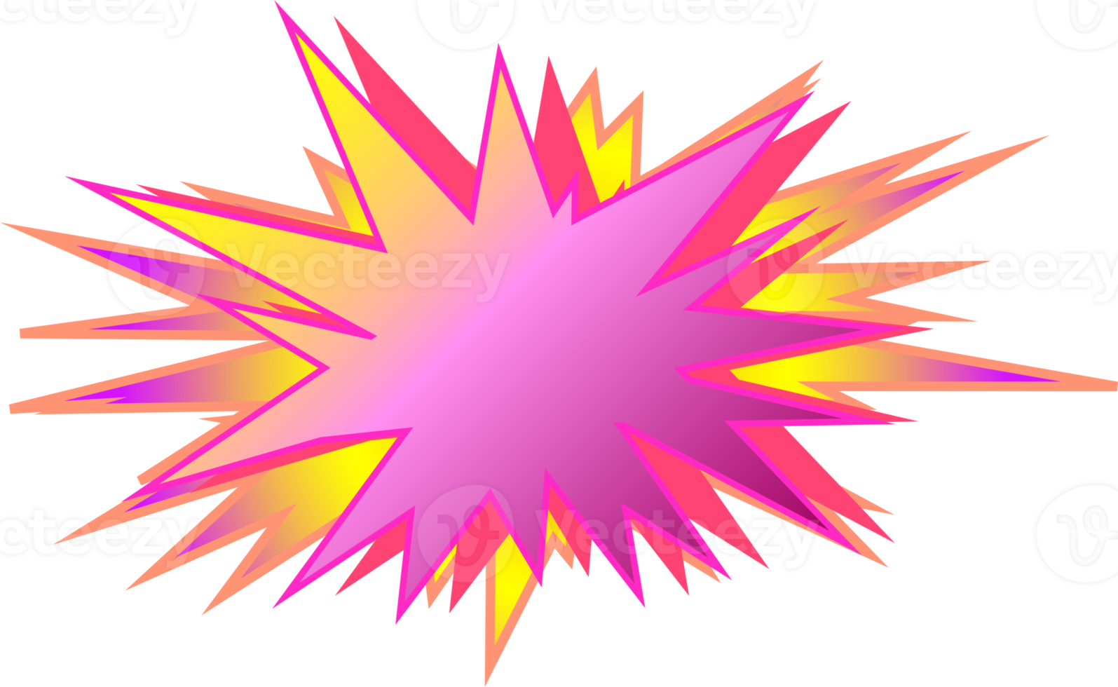 Star bubble speech pop art comic colorful decorative cartoon drawing frame background design illustration png