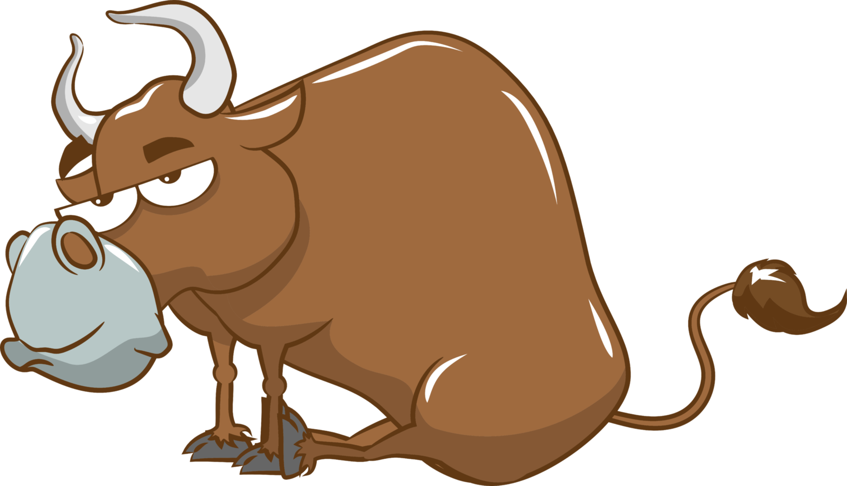 Bull png graphic clipart design