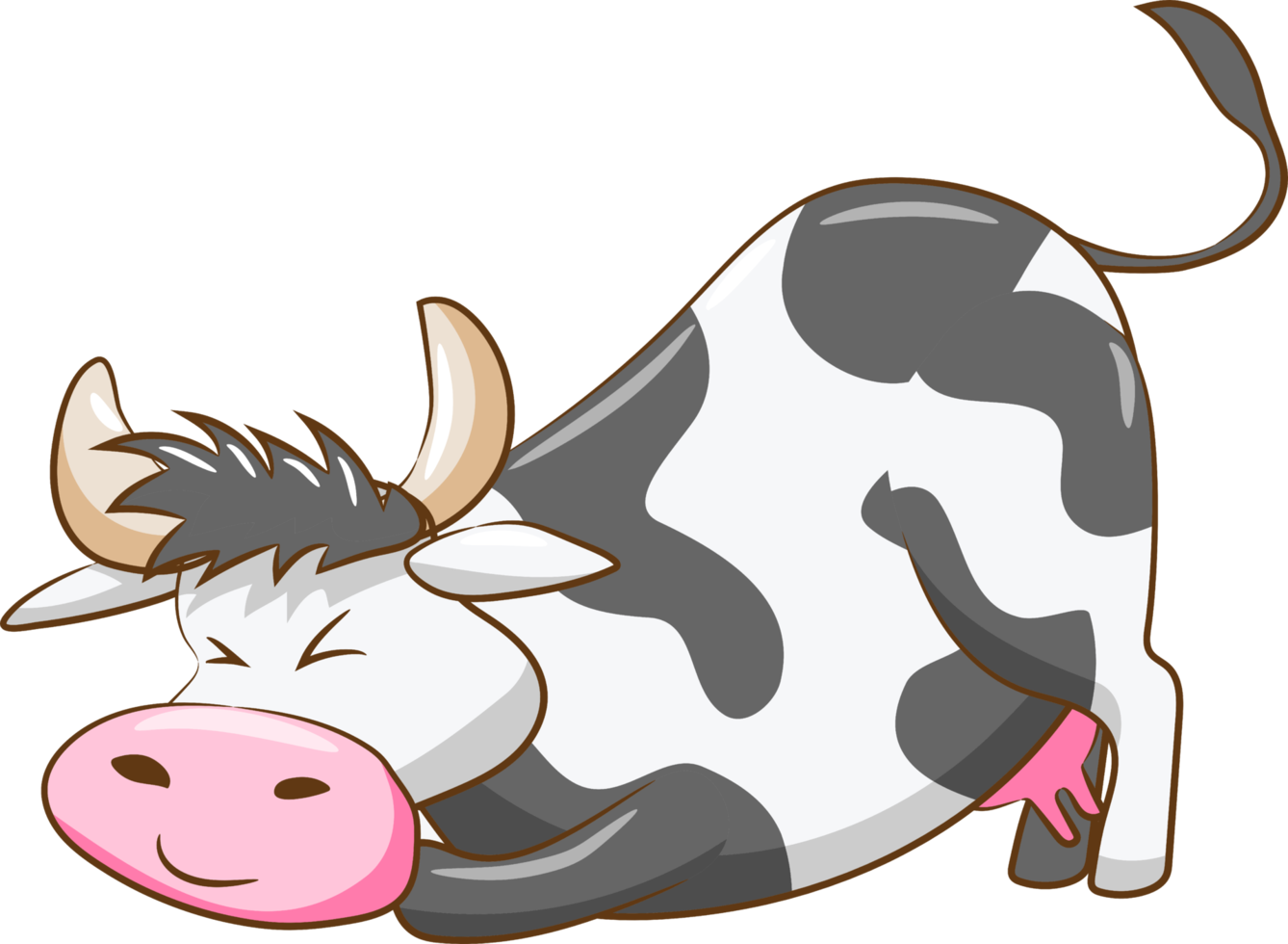 Cow png graphic clipart design