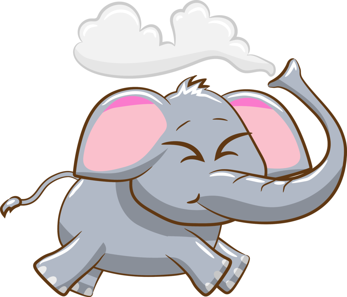 Elephant png graphic clipart design