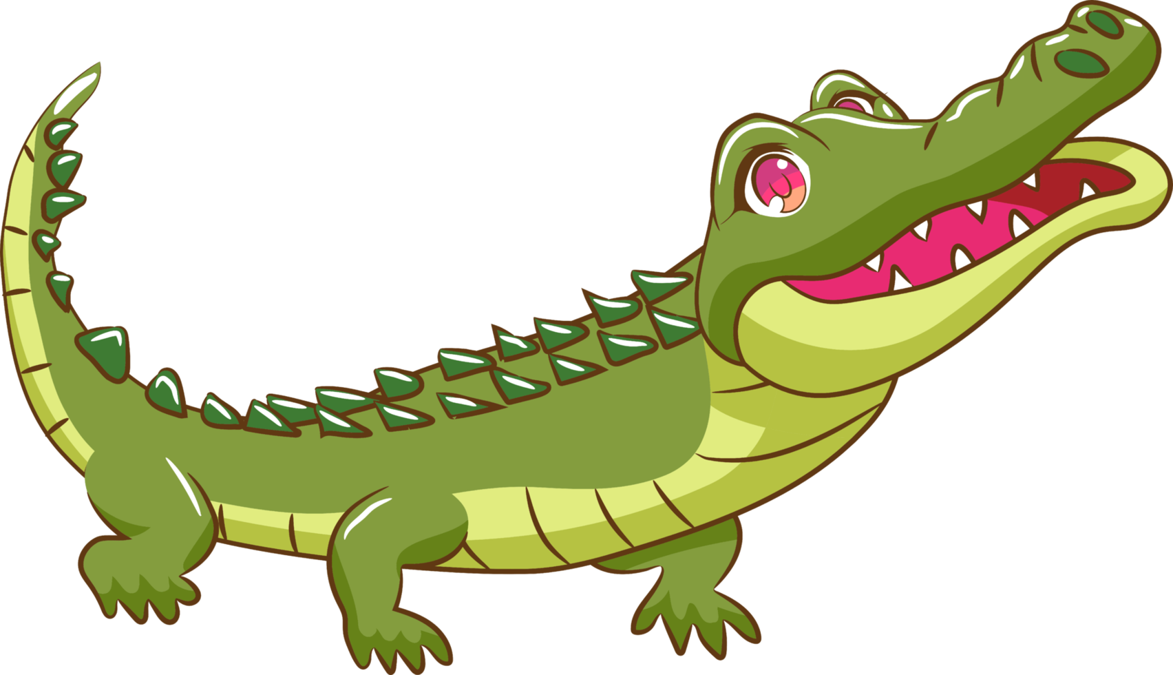 Crocodile png graphic clipart design