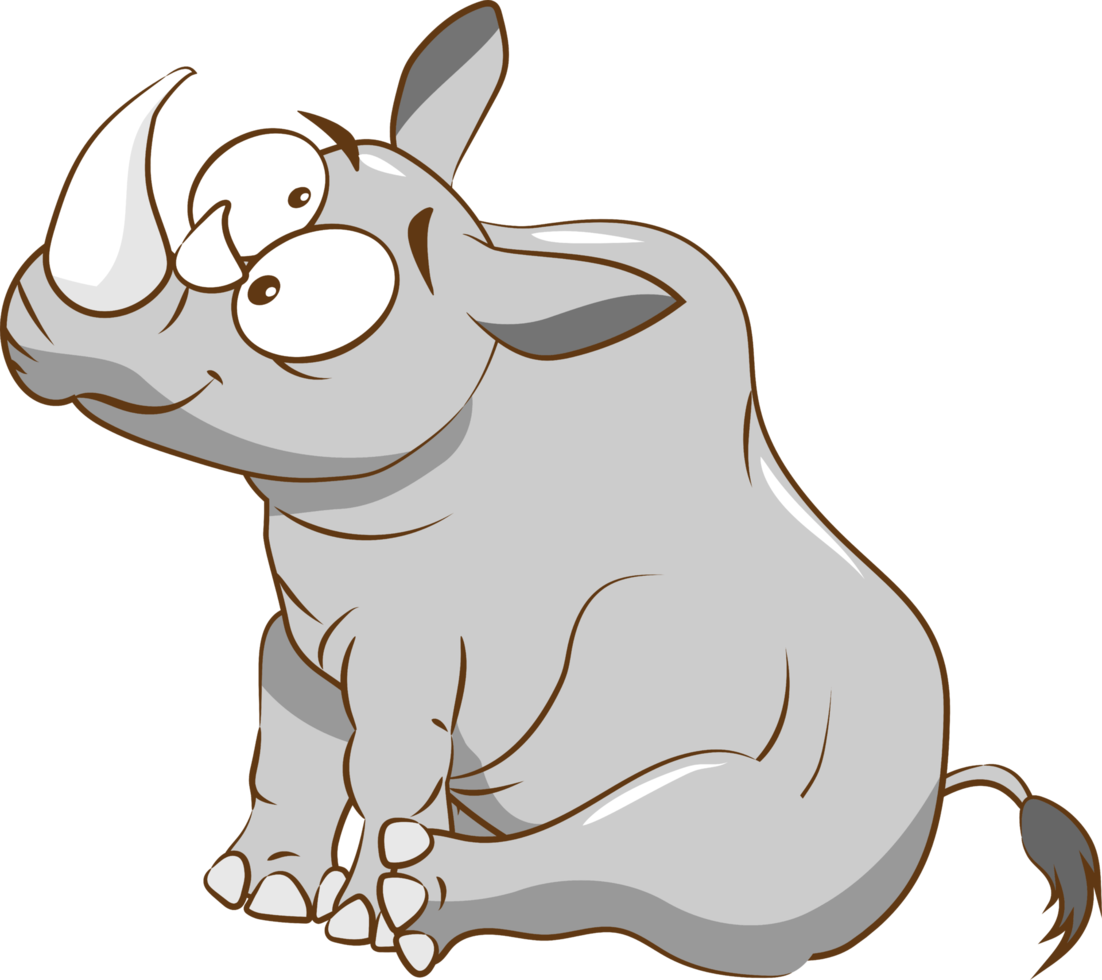 rhinoceros png graphic clipart design