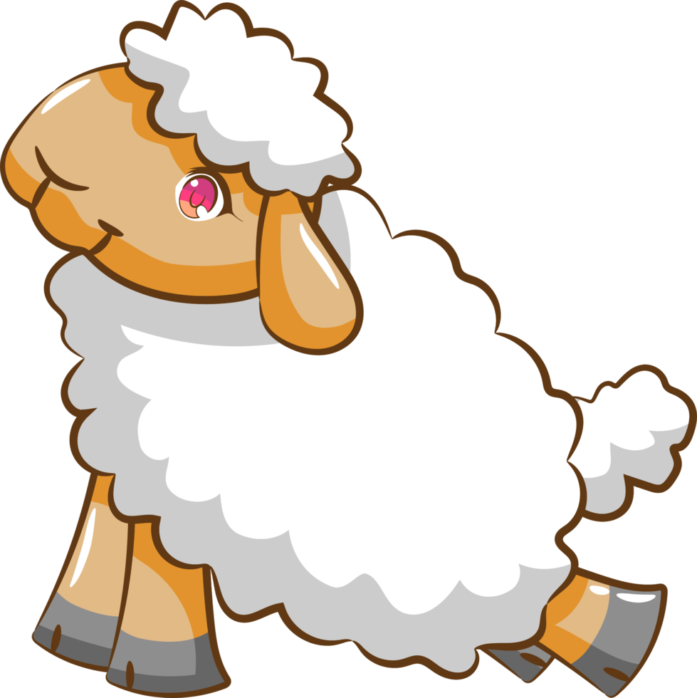 Sheep png graphic clipart design