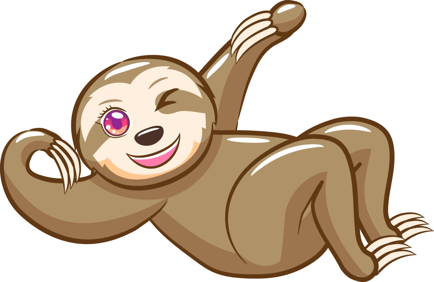 Sloth png graphic clipart design