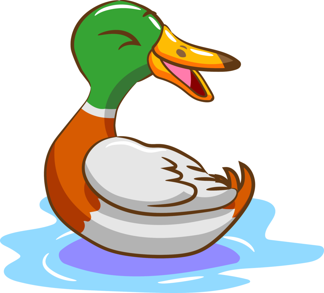 Duck png graphic clipart design