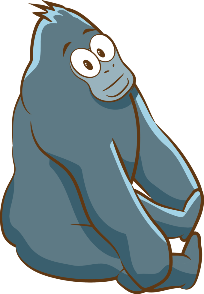 gorilla png grafico clipart design