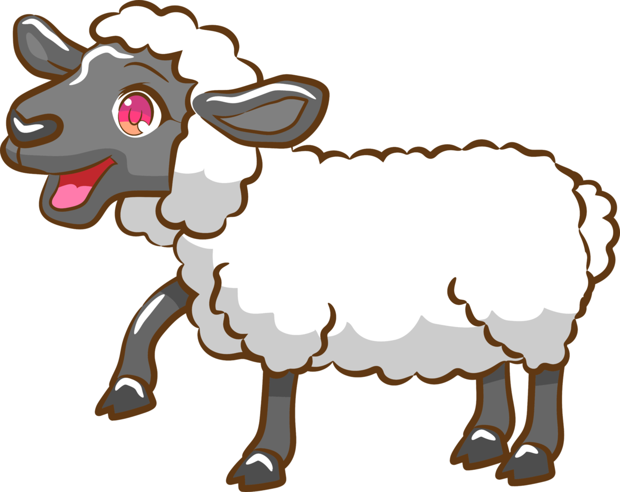 Sheep png graphic clipart design