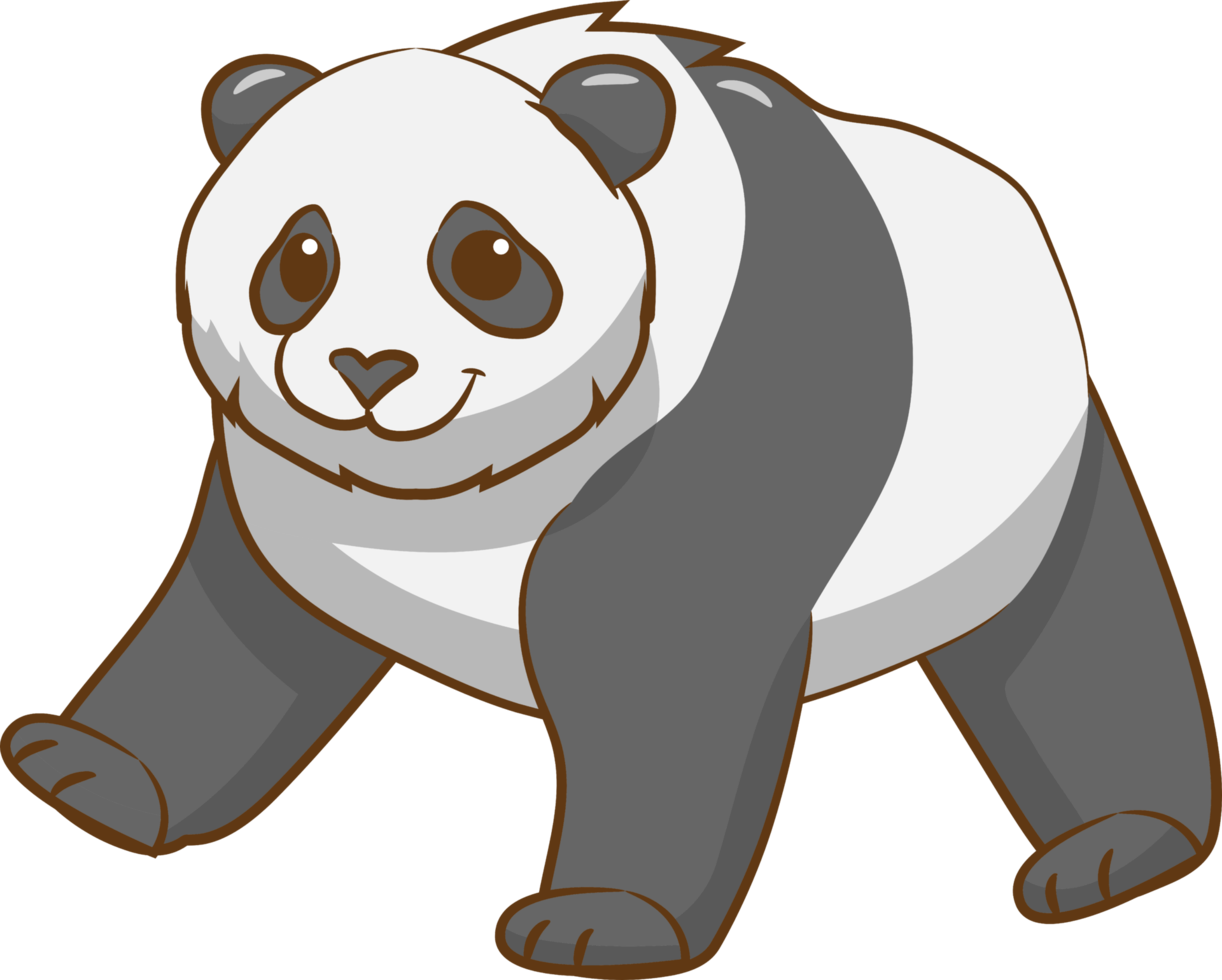 Panda png graphic clipart design