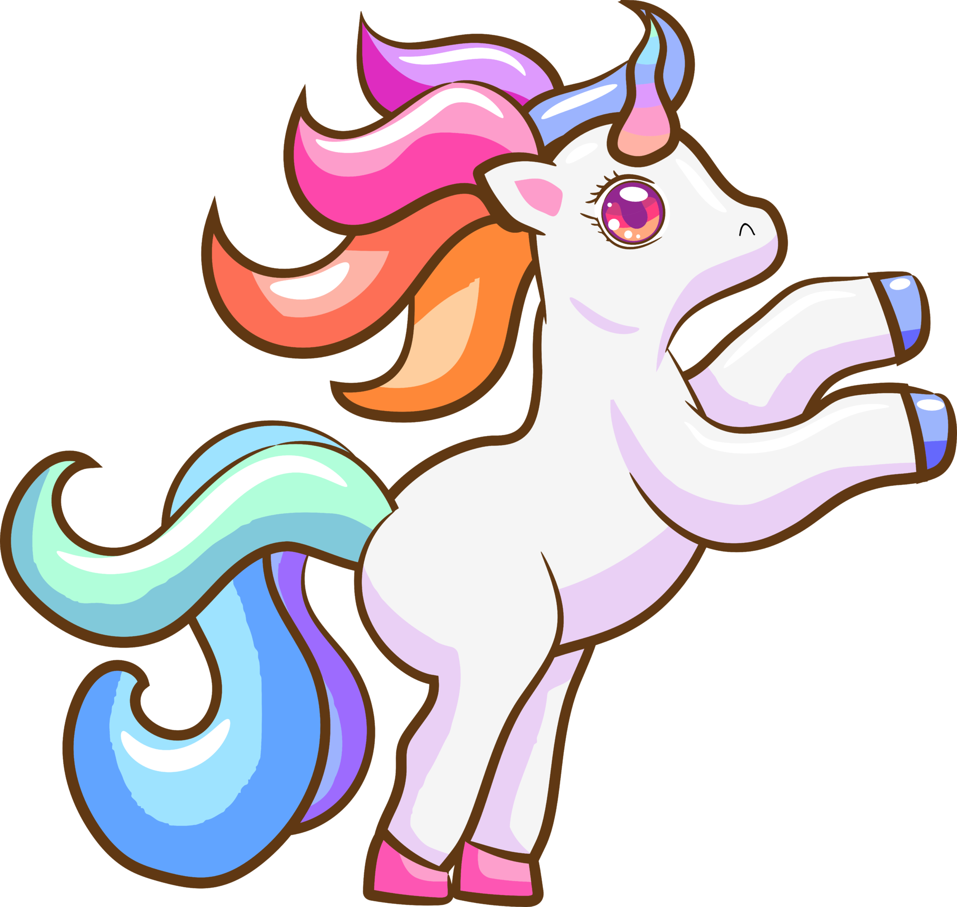 Free unicorn clipart graphics