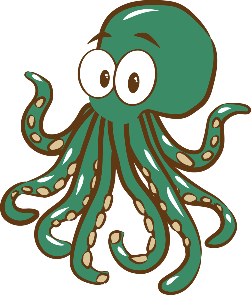 Oktopus png Grafik-Clipart-Design