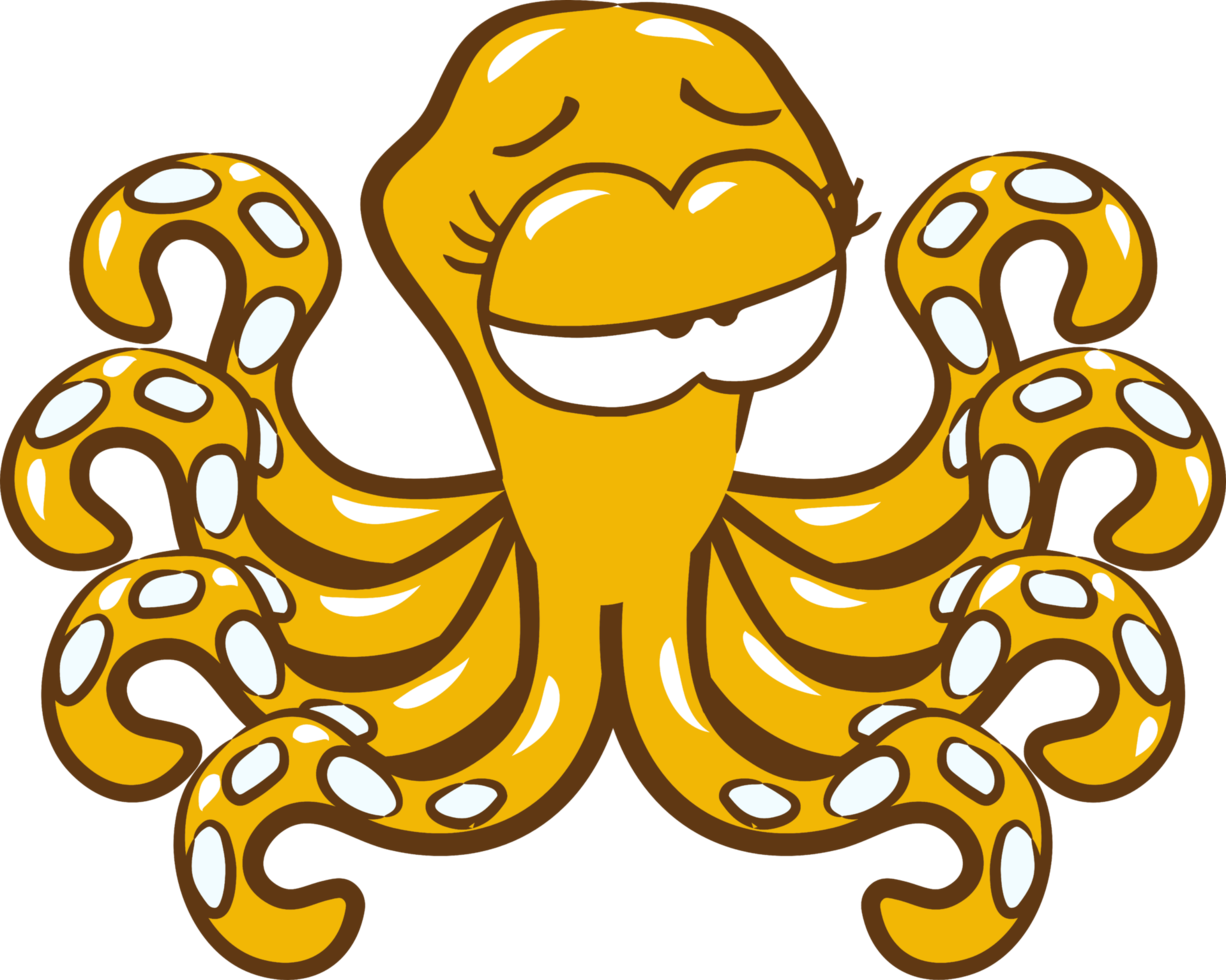 Octopus PNG grafisch clip art ontwerp