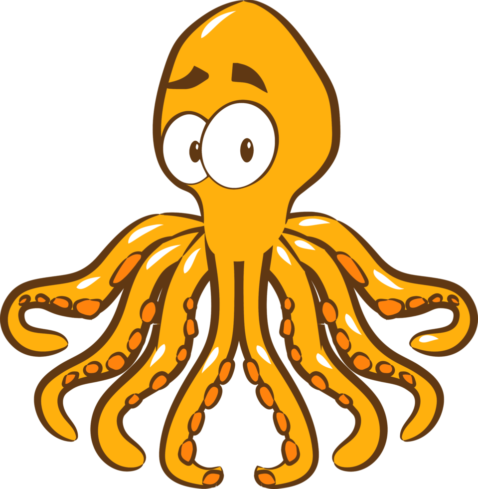 Oktopus png Grafik-Clipart-Design