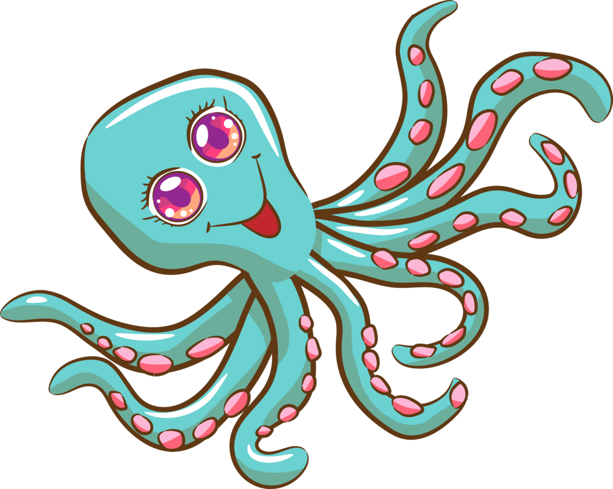 Oktopus png Grafik-Clipart-Design