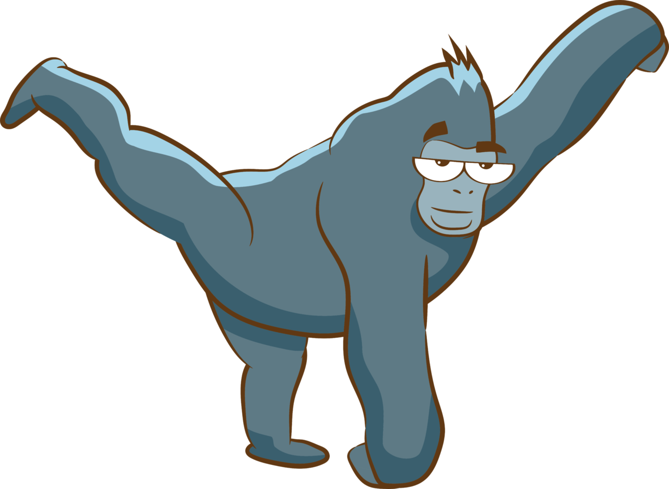 gorilla PNG grafisch clip art ontwerp