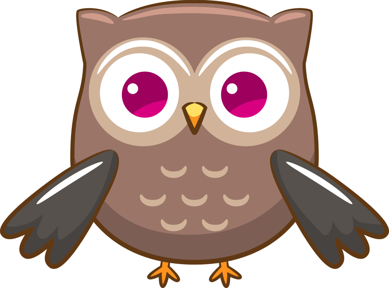 Owl png graphic clipart design