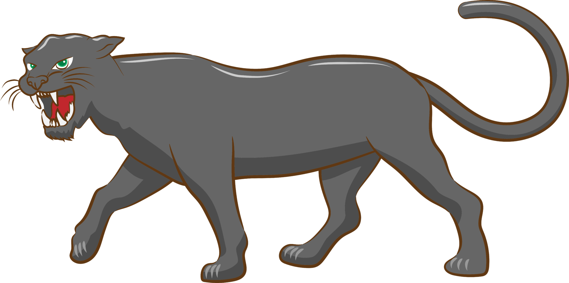 Panther-Vektor-Set-Sammlung Grafik-Clipart png