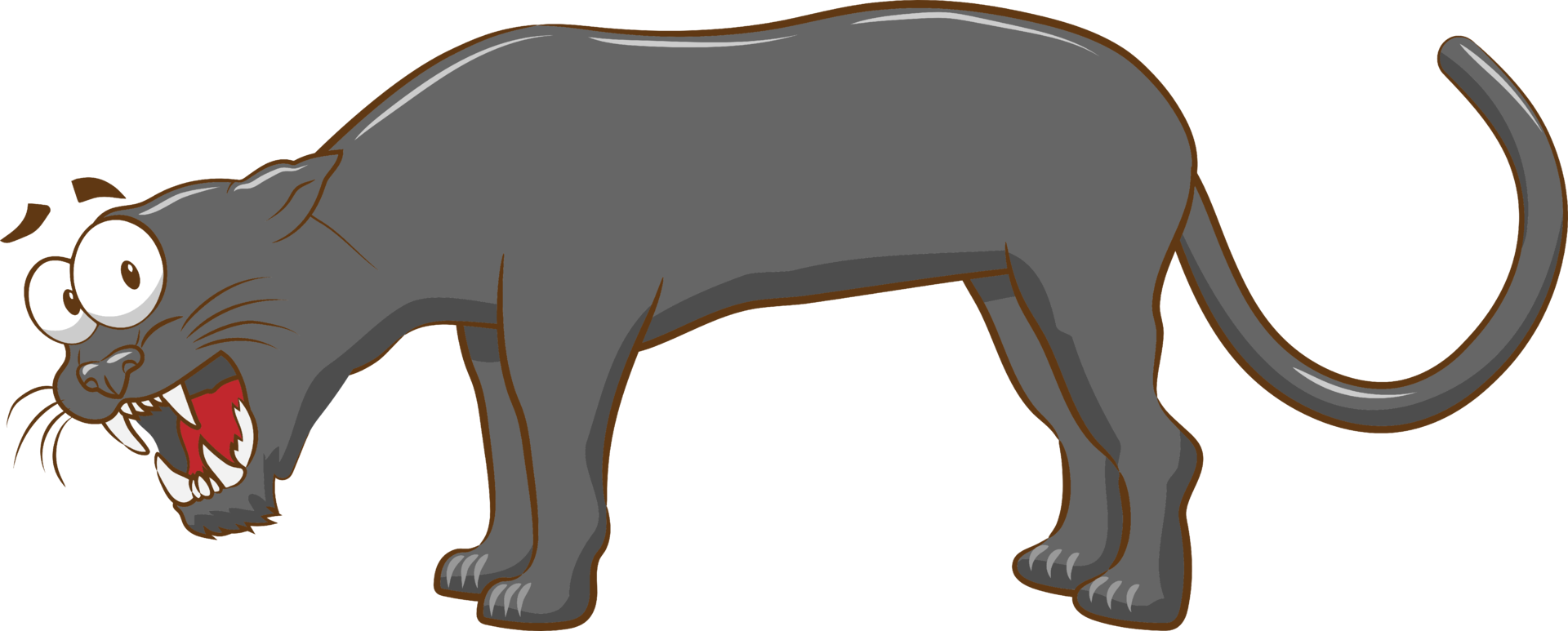 Panther-Vektor-Set-Sammlung Grafik-Clipart png