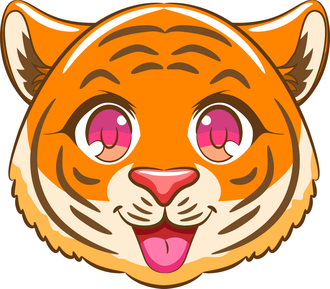 Tiger png graphic clipart design