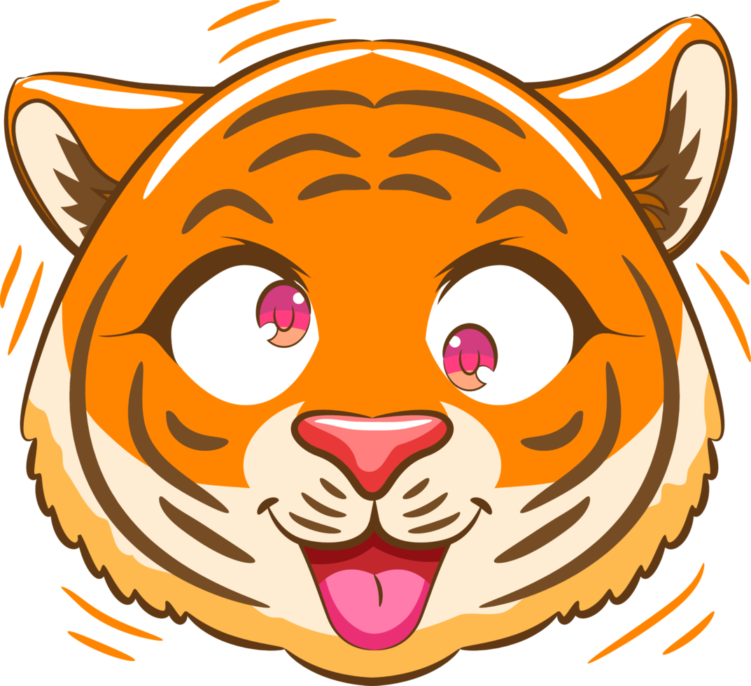 tijger PNG grafisch clip art ontwerp