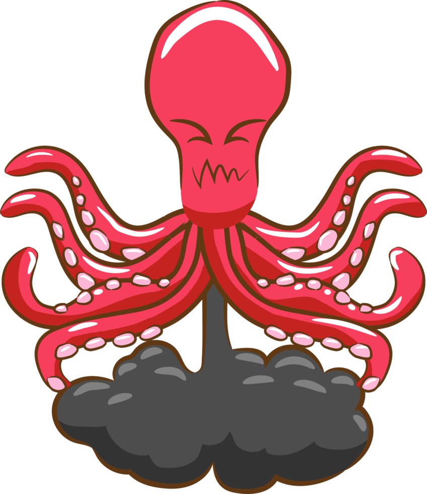 Oktopus png Grafik-Clipart-Design