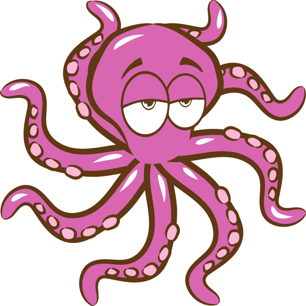 Oktopus png Grafik-Clipart-Design