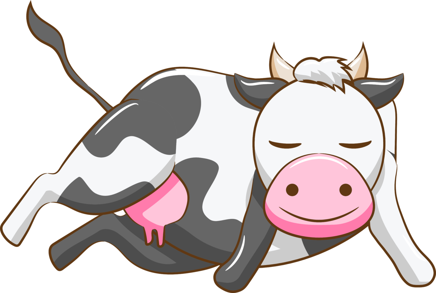 Cow png graphic clipart design