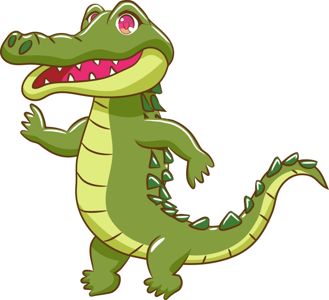 crocodilo png design de clipart gráfico
