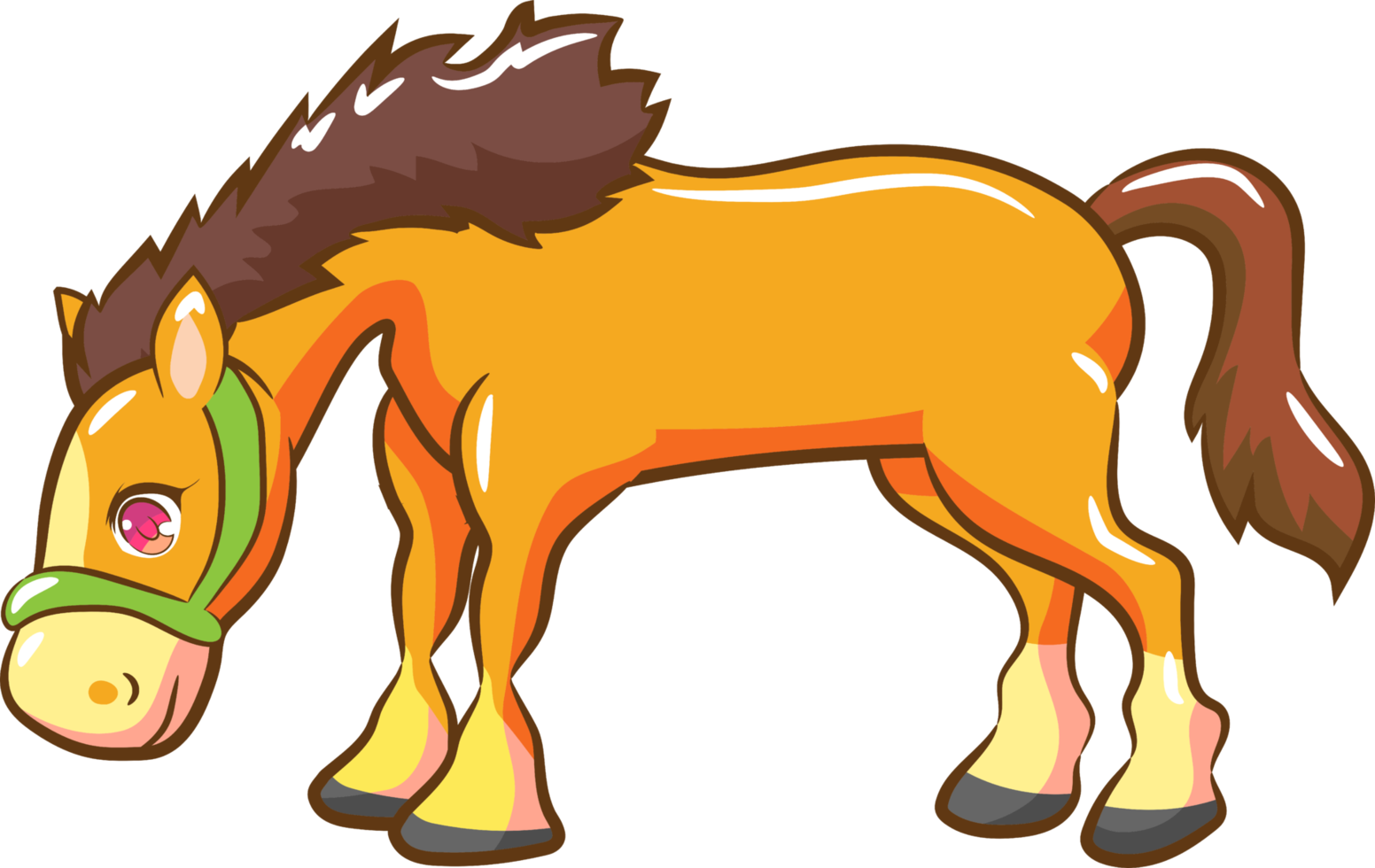 cavalo png design de clipart gráfico