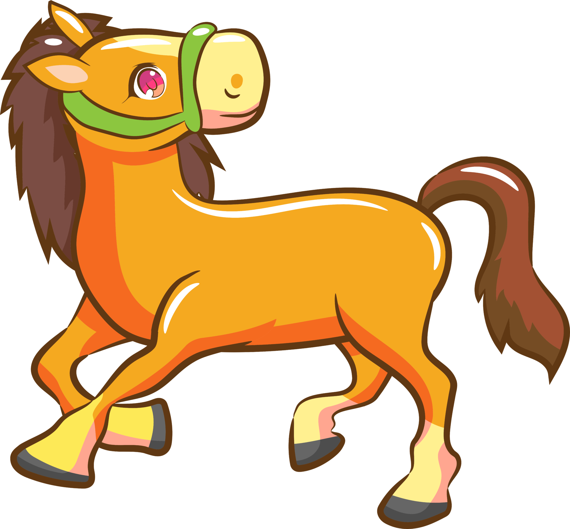 Desenho animado de ilustração de cavalo de pinata fofo, Gráficos - Envato  Elements