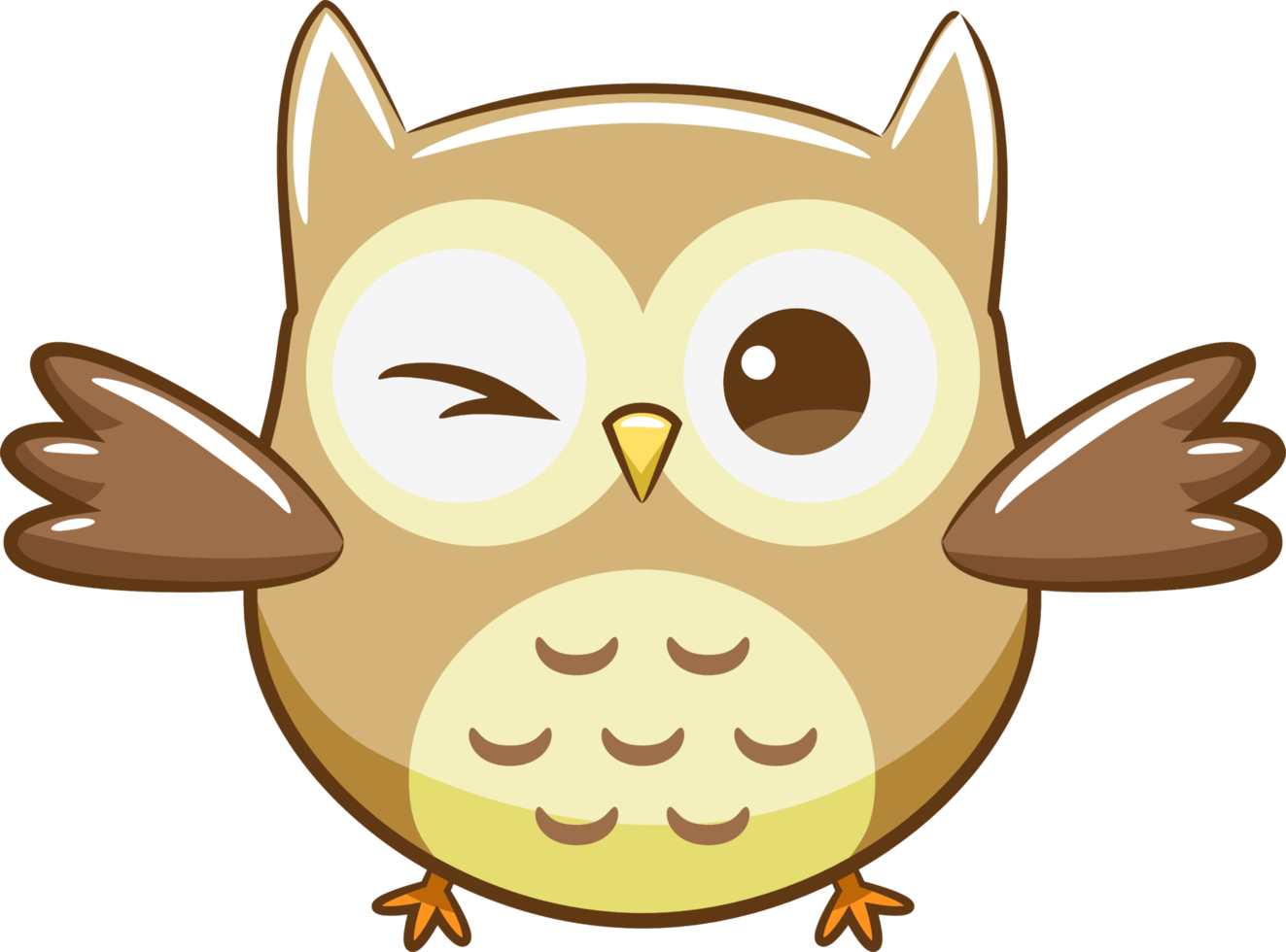 Owl png graphic clipart design