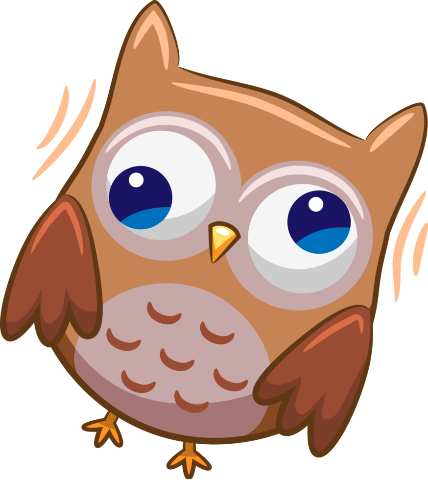 Owl png graphic clipart design