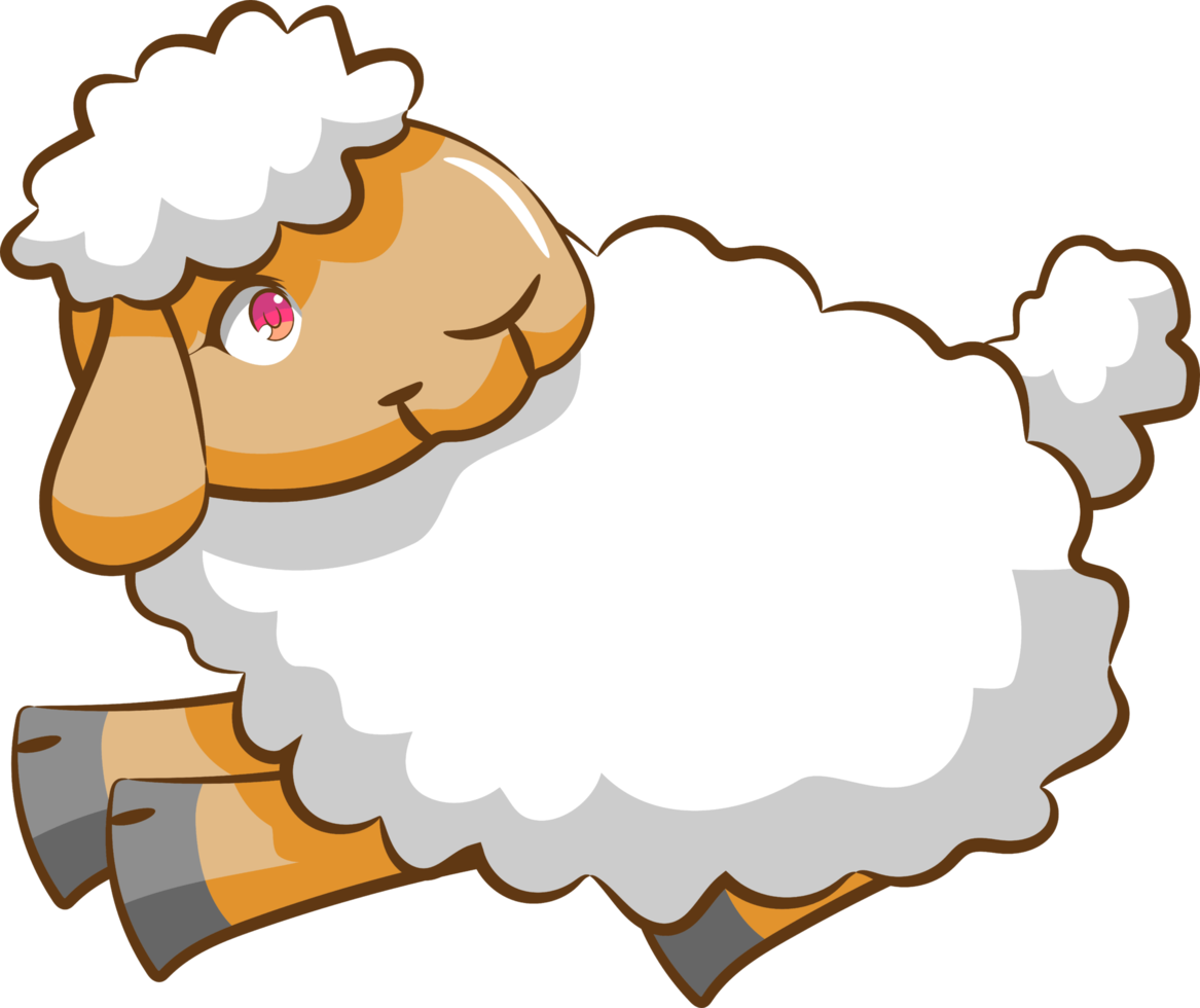 Sheep png graphic clipart design