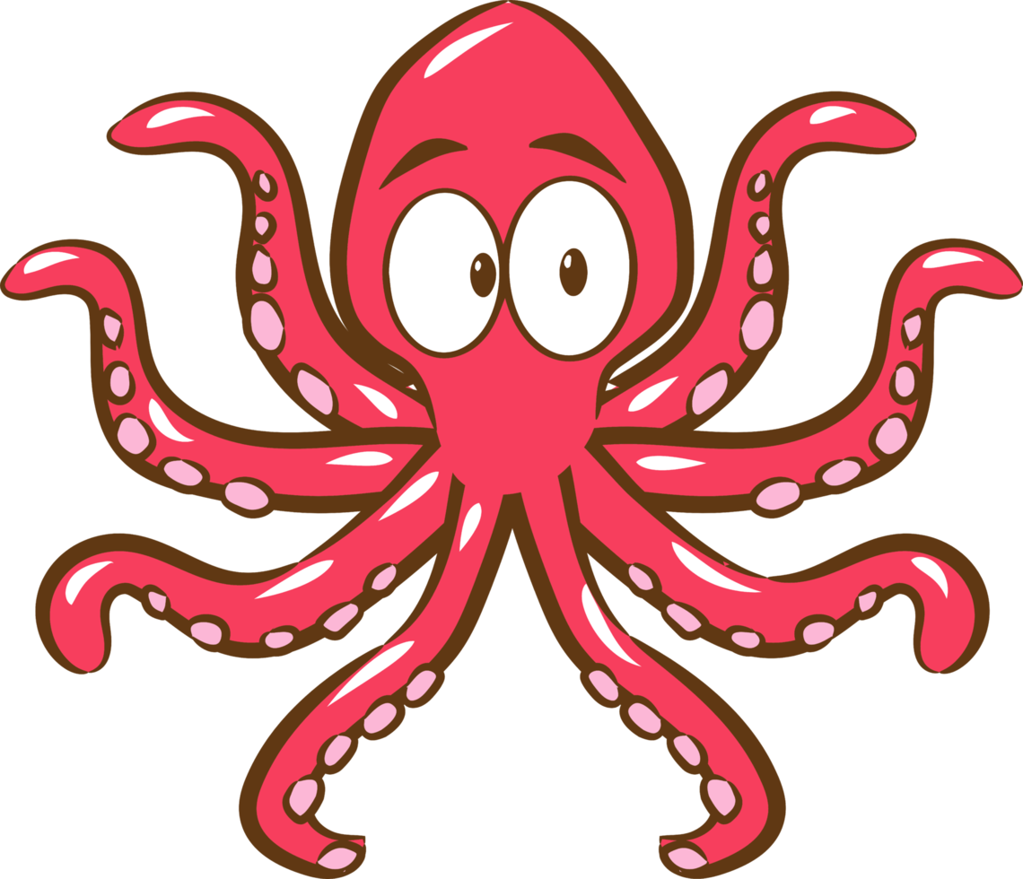 Oktopus png Grafik-Clipart-Design