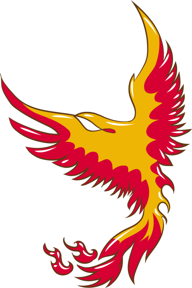 Phoenix png graphic clipart design