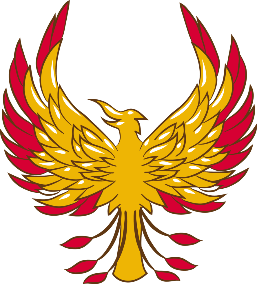 Phoenix png graphic clipart design