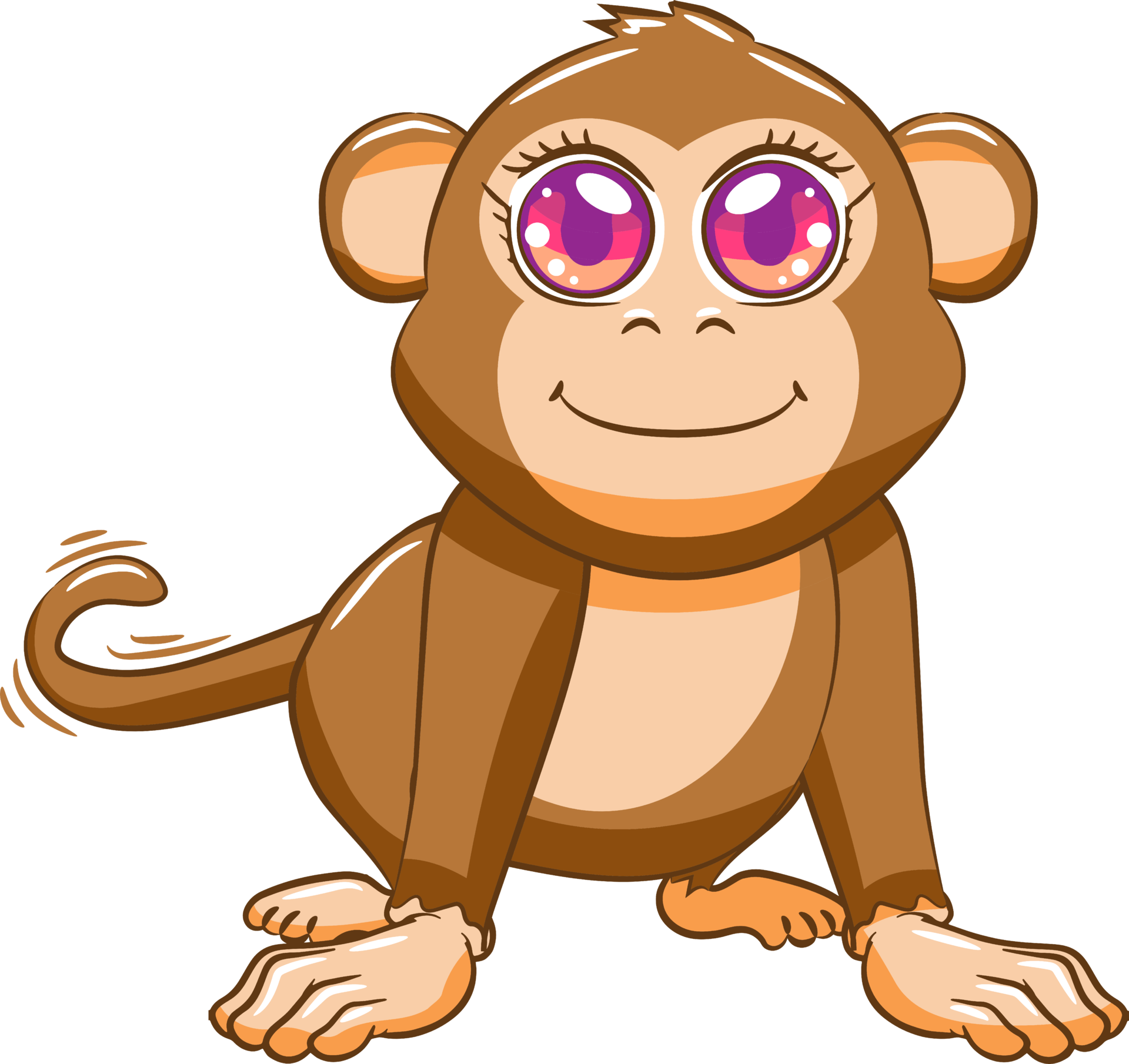 cute monkey png