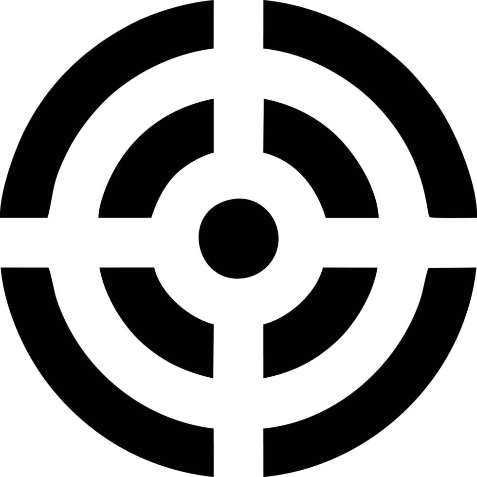 Target focus icon symbol vector image, illustration of the success goal icon concept. EPS 10