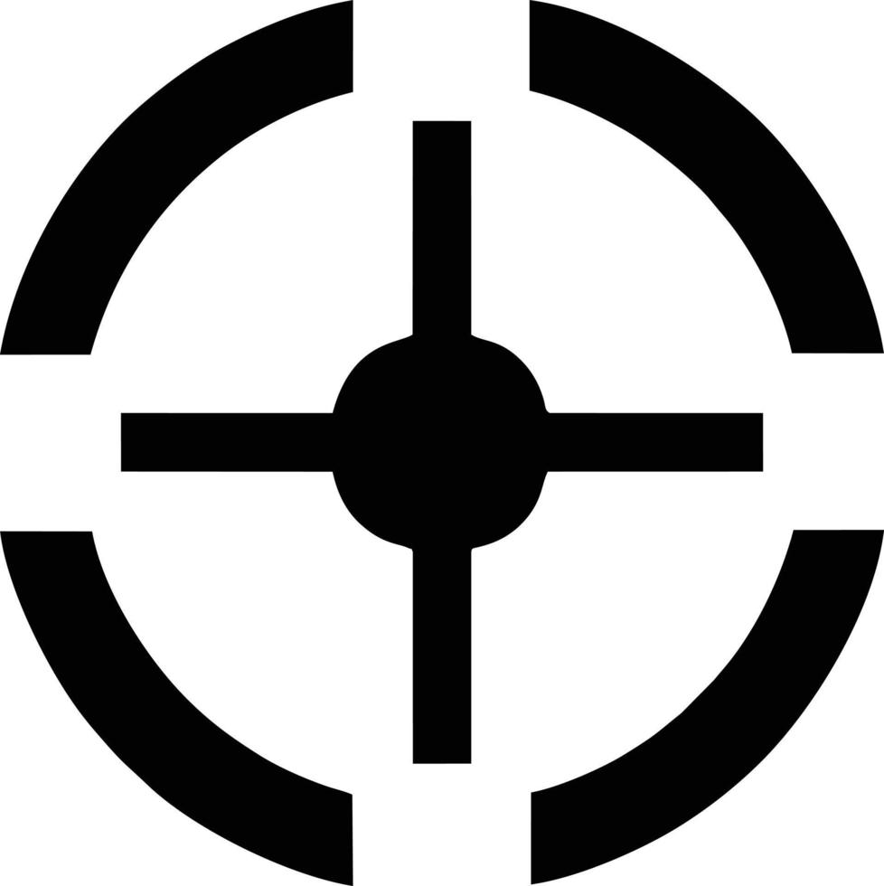 Target focus icon symbol vector image, illustration of the success goal icon concept. EPS 10