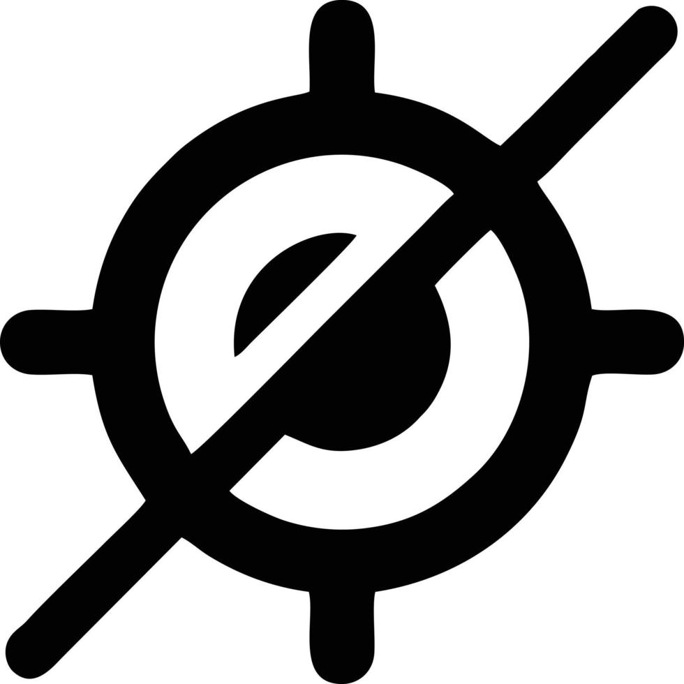 Target focus icon symbol vector image, illustration of the success goal icon concept. EPS 10